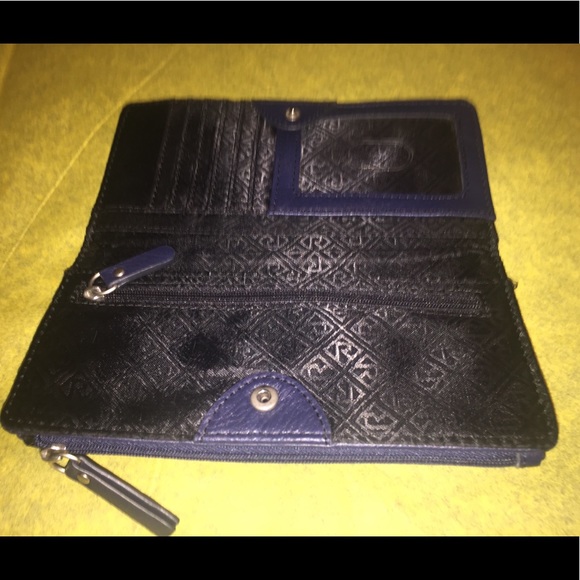 Relic by Fossil Faux Leather Wallet In Blue - Picture 3 of 8